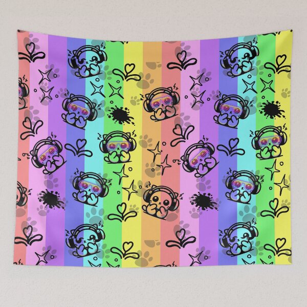 Item preview, Rainbow neurodiverse Cat Pattern designed and sold by Fr0mtheMachine.