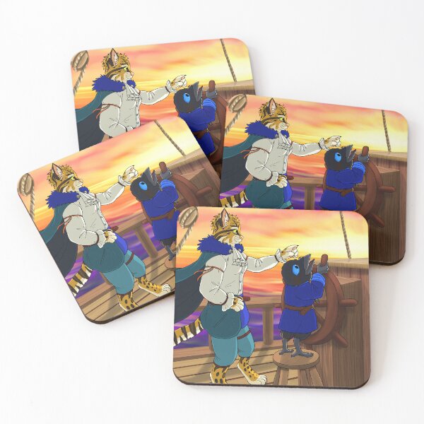 Item preview, Captain Yowl teaches Driftwood to steer the ship designed and sold by JeMiChi Art.