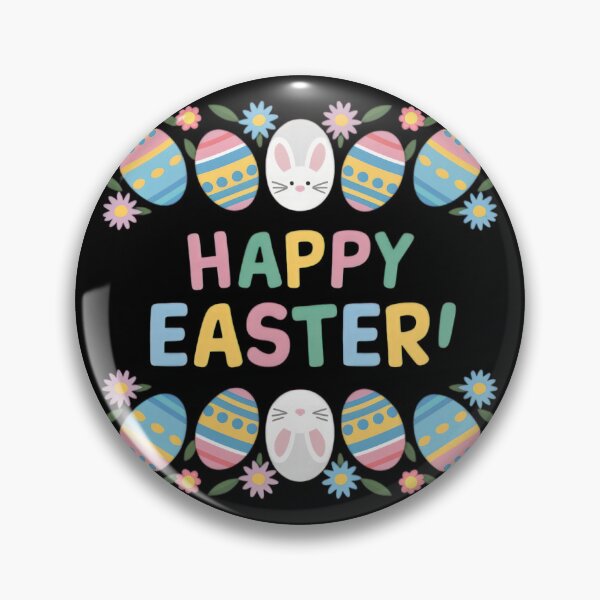 Item preview, easter colorful happy easter with eggs,Happy Easter,Easter Humor,Easter Day, easter design designed and sold by Expressions-Sel.