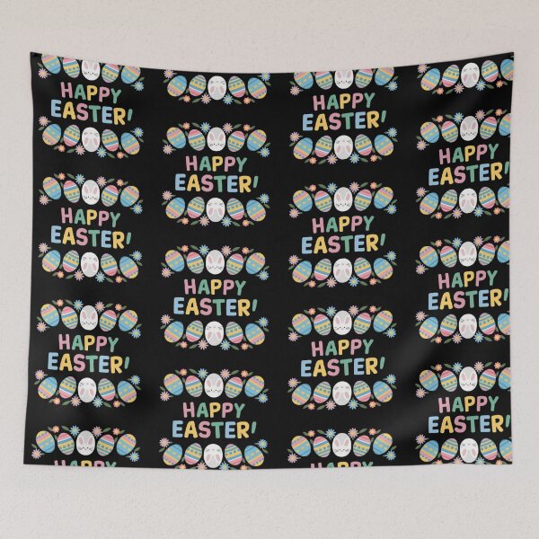 Item preview, easter colorful happy easter with eggs,Happy Easter,Easter Humor,Easter Day, easter design designed and sold by Expressions-Sel.