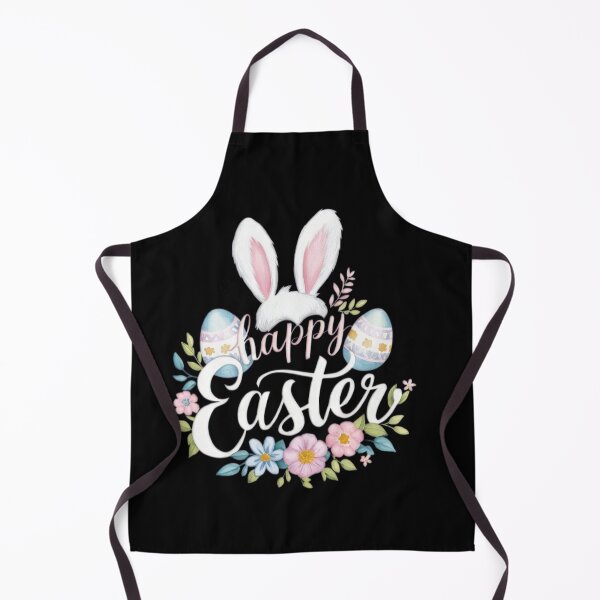 Item preview, funny easter Happy Easter with ears and flowers,Happy Easter,Easter Humor,Easter Day,funny easter design designed and sold by Expressions-Sel.