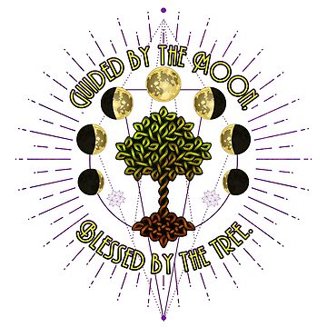 Artwork thumbnail, Guided By The Moon, Blessed By The Tree by TheMoonlightShop