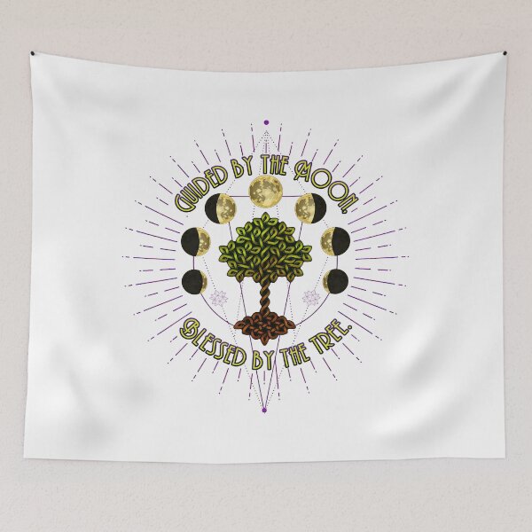 Item preview, Guided By The Moon, Blessed By The Tree designed and sold by TheMoonlightShop.