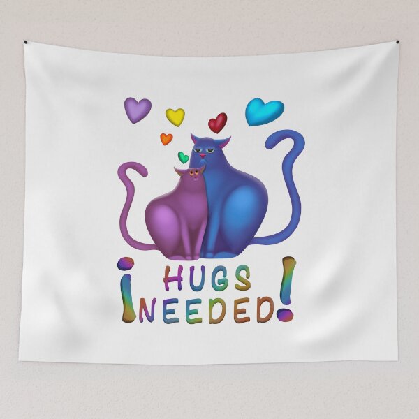 Item preview, Hugs Needed: Rainbow Cat Love designed and sold by Elizarfa.