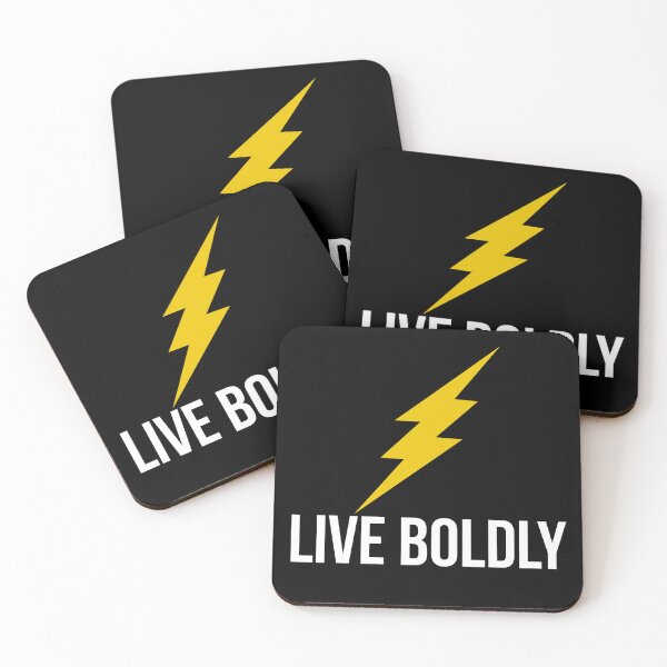 Item preview, Live Boldly - white designed and sold by VasInd.