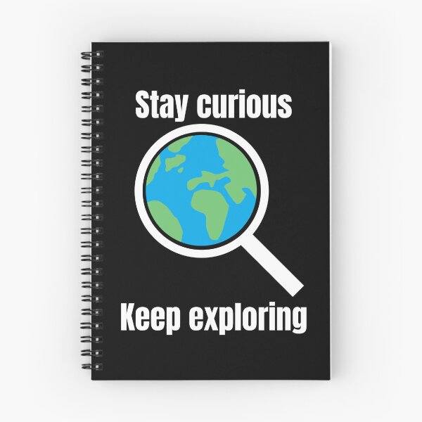 Item preview, Stay curious Keep exploring - white designed and sold by VasInd.