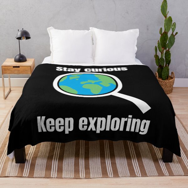 Item preview, Stay curious Keep exploring - white designed and sold by VasInd.