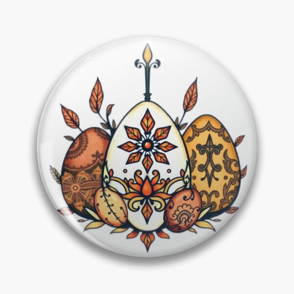 Item preview, easter eggs colorful vintage tatto floral,Happy Easter,Easter Day,easter illustration designed and sold by Expressions-Sel.
