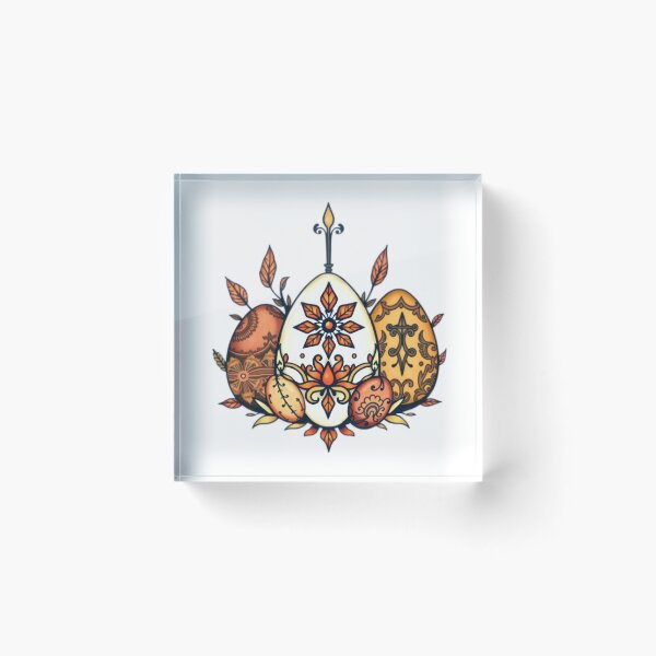 Item preview, easter eggs colorful vintage tatto floral,Happy Easter,Easter Day,easter illustration designed and sold by Expressions-Sel.