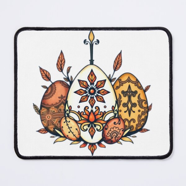Item preview, easter eggs colorful vintage tatto floral,Happy Easter,Easter Day,easter illustration designed and sold by Expressions-Sel.