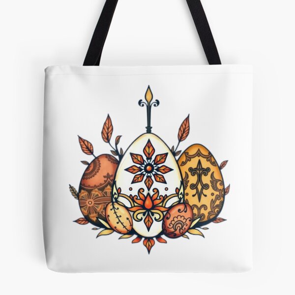 Item preview, easter eggs colorful vintage tatto floral,Happy Easter,Easter Day,easter illustration designed and sold by Expressions-Sel.