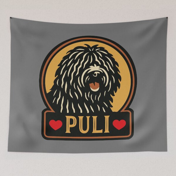 Item preview, I Love Puli Hungarian Sheepdogs designed and sold by AntiqueImages.