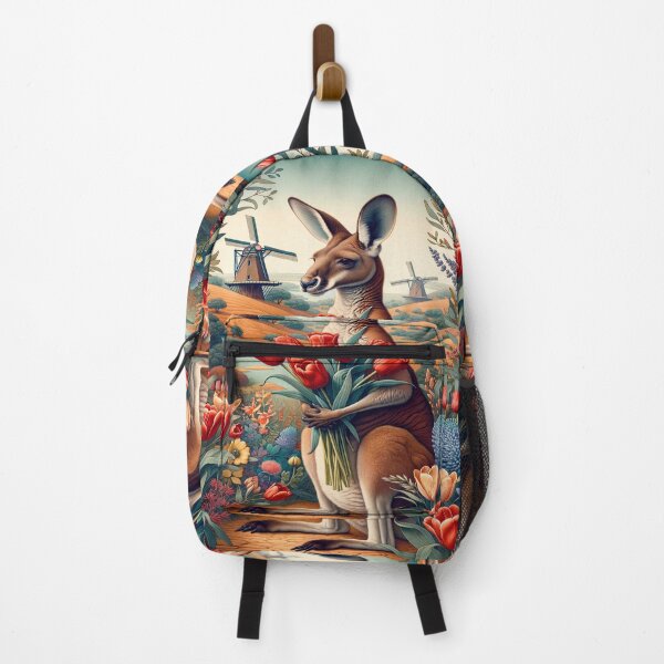 Item preview, Kangaroo Carrying Tulips designed and sold by M-Y-A-R-T-.