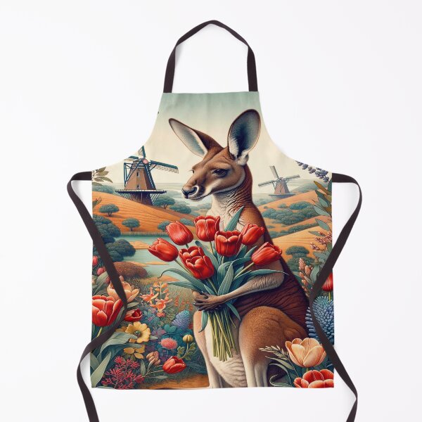 Item preview, Kangaroo Carrying Tulips designed and sold by M-Y-A-R-T-.