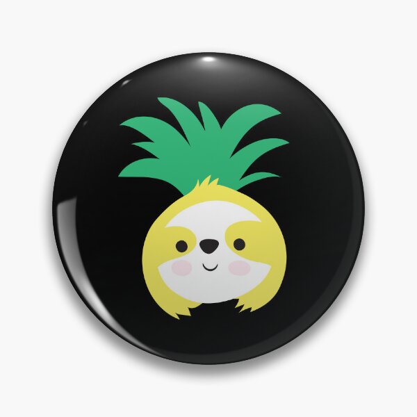 Item preview, Simpler Sloth face pineapple designed and sold by jazzydevil.