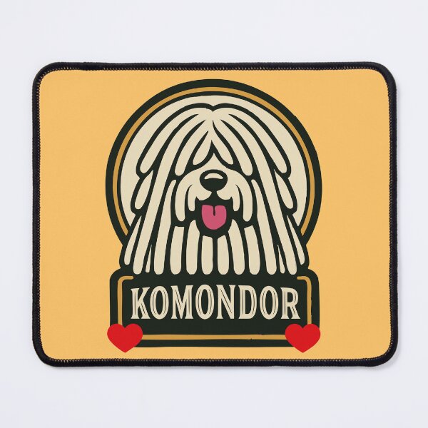 Item preview, Komondor Hungarian Sheepdog Mop Dog with Dreads designed and sold by AntiqueImages.