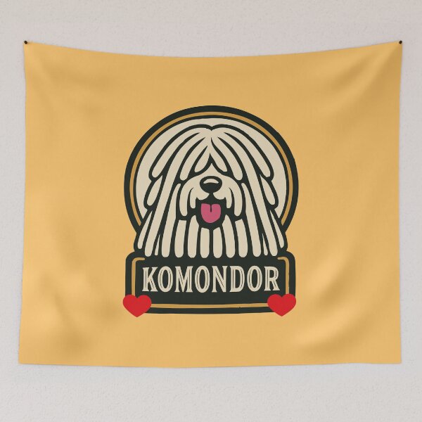 Item preview, Komondor Hungarian Sheepdog Mop Dog with Dreads designed and sold by AntiqueImages.