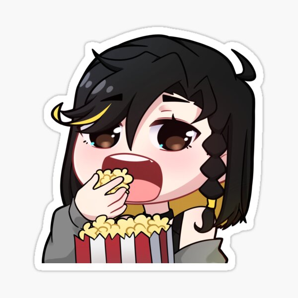 Item preview, Hoshi Marie Eating Popcorn designed and sold by Marieeedraws2.