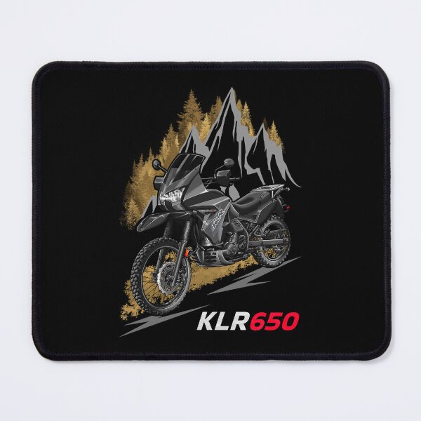 Artikelvorschau, Kawasaki KLR650 2018 (Metallic Spark Black & Metallic Matte Carbon Gray) für Motorradfahrer entworfen und verkauft von MotoApparelHub.