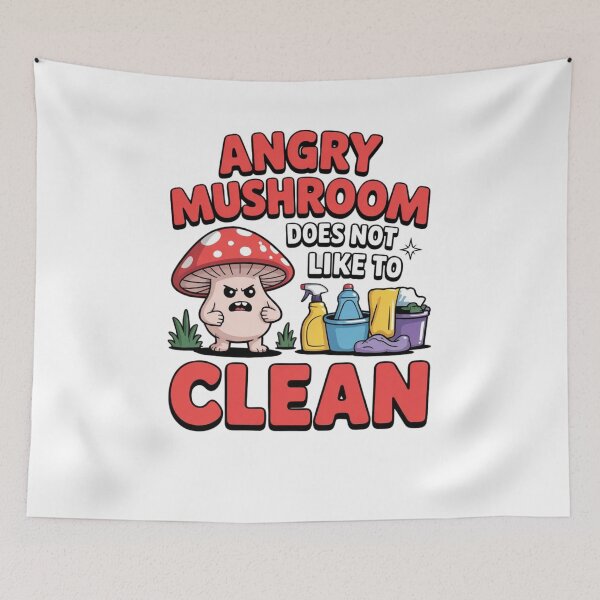 Item preview, Angry mushroom does not like to clean designed and sold by Mateusz Majcherek.