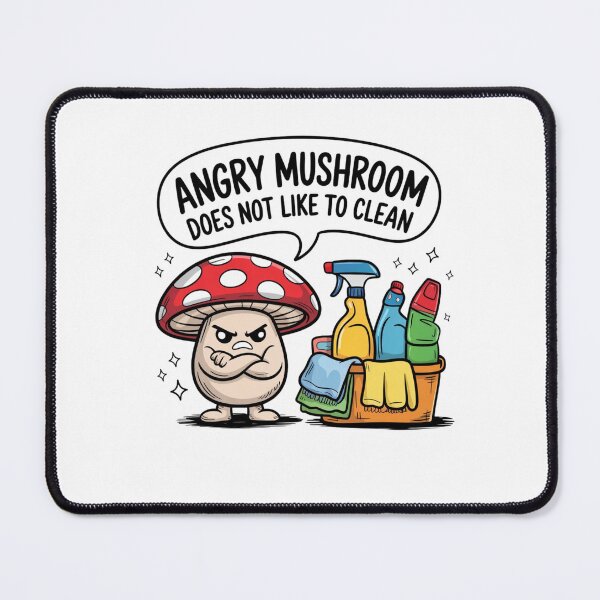 Item preview, Angry mushroom does not like to clean designed and sold by Mateusz Majcherek.