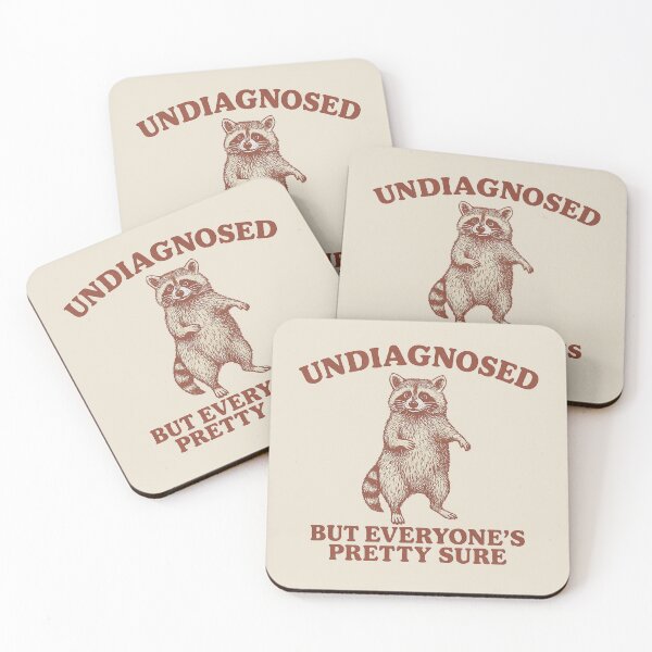 Item preview, Undiagnosed Raccoon Meme – Funny Mental Health Humor designed and sold by Artisticlions-A.