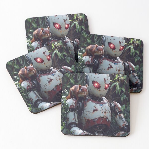 Item preview, Old Robot and Squirrel designed and sold by M-Y-A-R-T-.