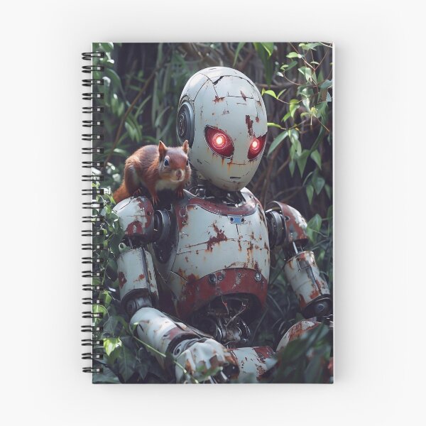 Item preview, Old Robot and Squirrel designed and sold by m-y-A-I-A-R-T-.