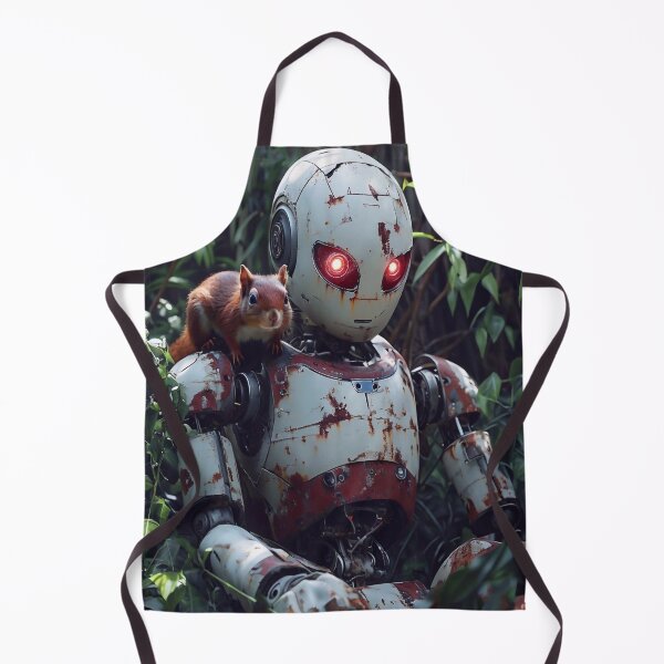 Item preview, Old Robot and Squirrel designed and sold by M-Y-A-R-T-.