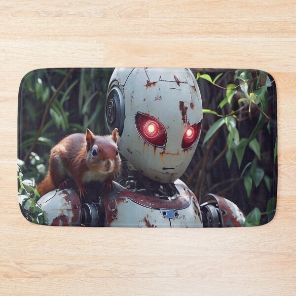 Item preview, Old Robot and Squirrel designed and sold by M-Y-A-R-T-.
