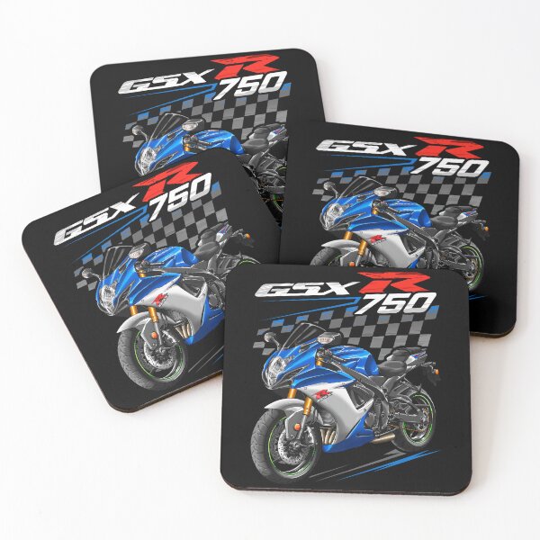 Item preview, Suzuki GSXR 750 2021-2022 (Metallic Triton Blue & Metallic Mystic Silver) for Motorcycle Riders designed and sold by MotoApparelHub.