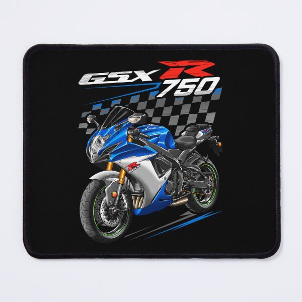 Item preview, Suzuki GSXR 750 2021-2022 (Metallic Triton Blue & Metallic Mystic Silver) for Motorcycle Riders designed and sold by MotoApparelHub.
