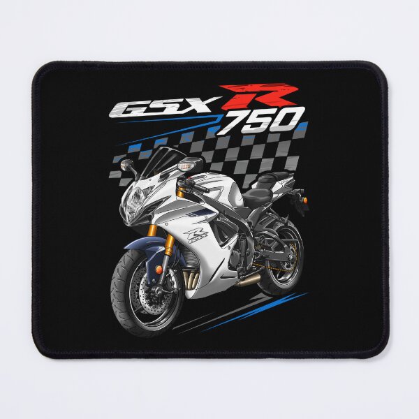 Item preview, Suzuki GSXR 750 2021 (Pearl Brilliant White) for Motorcycle Riders designed and sold by MotoApparelHub.