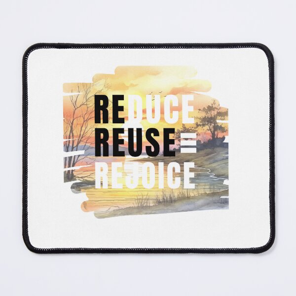 Item preview, Reduce, Reuse, Rejoice, Christian Faith  Brush Stroke Earth day Design designed and sold by Raise2Shine.