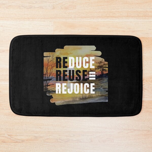 Item preview, Reduce, Reuse, Rejoice, Christian Faith  Brush Stroke Earth day Design designed and sold by Raise2Shine.