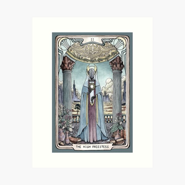 Aperçu de l'œuvre Robot Tarot II : La Grande Prêtresse créée et vendue par Taramtula-Art.