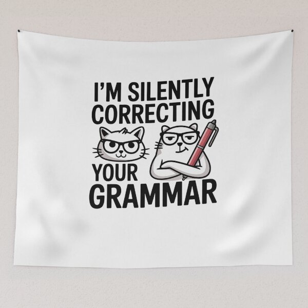 Item preview, I'm Silently Correcting Your Grammar designed and sold by Mateusz Majcherek.
