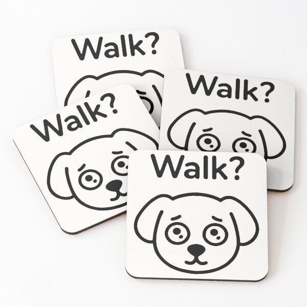 Item preview, Dog Ask For a Walk II designed and sold by TinyDoodles.