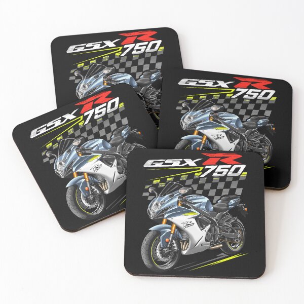 Item preview, Suzuki GSXR 750 2022 (Glass Matte Mechanical Gray & Pearl Brilliant White) for Motorcycle Riders designed and sold by MotoApparelHub.