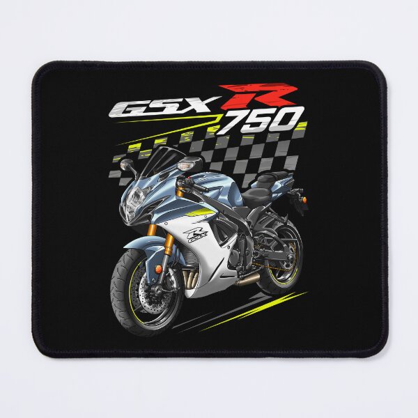 Item preview, Suzuki GSXR 750 2022 (Glass Matte Mechanical Gray & Pearl Brilliant White) for Motorcycle Riders designed and sold by MotoApparelHub.