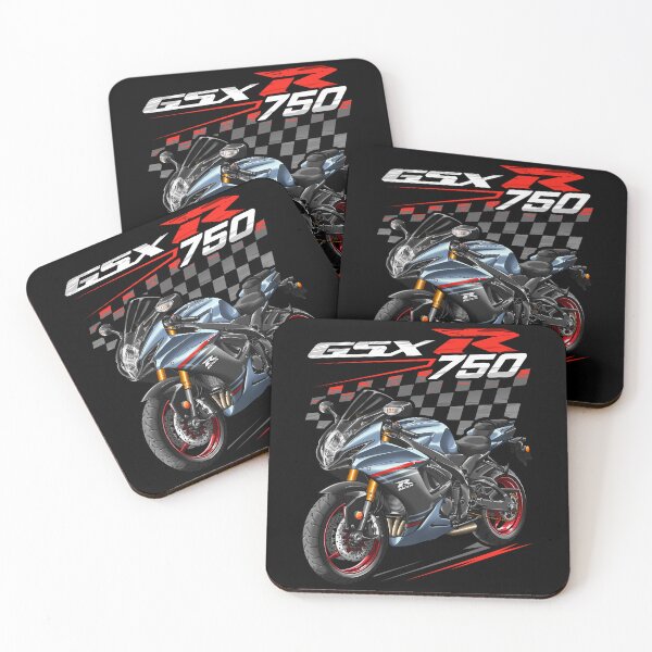 Item preview, Suzuki GSXR 750 2023 (Glass Sparkle Black & Glass Matte Mechanical Gray) for Motorcycle Riders designed and sold by MotoApparelHub.