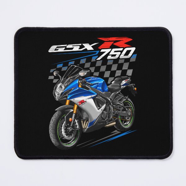Item preview, Suzuki GSXR 750 2023 (Metallic Triton Blue & Metallic Mystic Silver) for Motorcycle Riders designed and sold by MotoApparelHub.