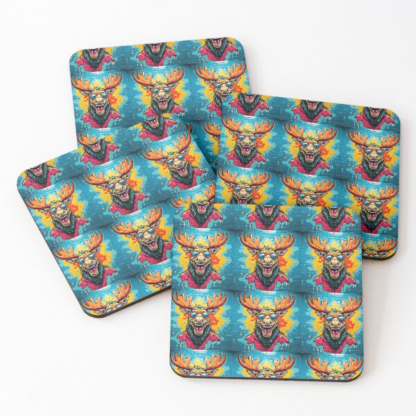 Item preview, Laughing Moose Heads designed and sold by Zenvo.