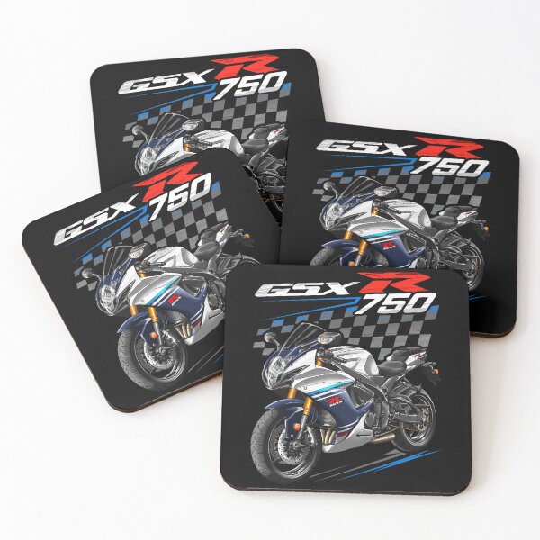 Item preview, Suzuki GSXR 750 2023 (Pearl Brilliant White & Metallic Matte Stellar Blue) for Motorcycle Riders designed and sold by MotoApparelHub.