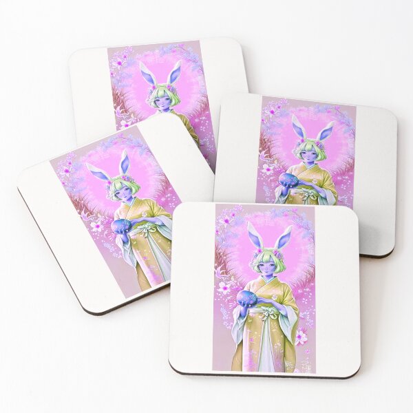 Item preview,  Anime Bunny Easter Floral - Spring Art designed and sold by Earth Nature Creations.