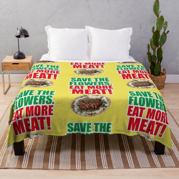 Item preview, Save the flowers, eat more meat designed and sold by Mauswohn.