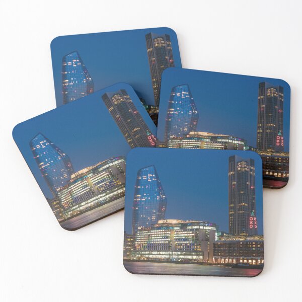 Item preview, Night View of the River Thames Skyline in London designed and sold by WorldScenery.