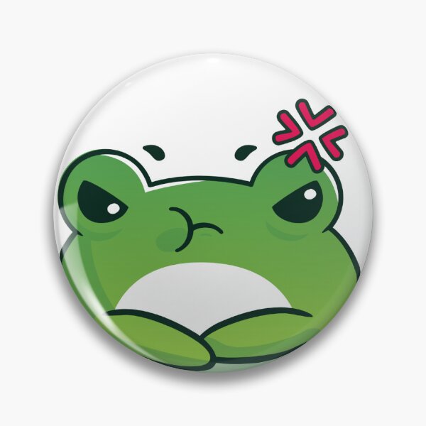 Item preview, Angry Kawaii Frog – Cute Mad Cartoon Frog  designed and sold by modyrn.