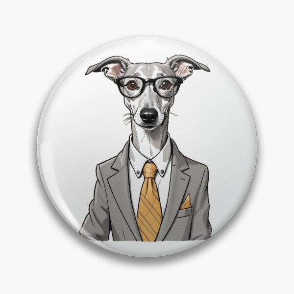 Item preview, CEO Cartoon with Whippet Dog Design – Funny and Unique Dog and Owner Artwork – CEO Gift – Pet Humor designed and sold by KoraTalks.