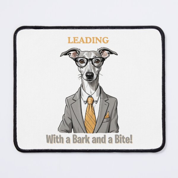 Item preview, CEO Cartoon with Whippet Dog Design – Funny and Unique Dog and Owner Artwork – CEO Gift – Pet Humor designed and sold by KoraTalks.